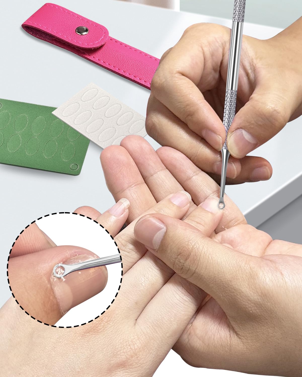 Professional salon quality cuticle nail tool kit