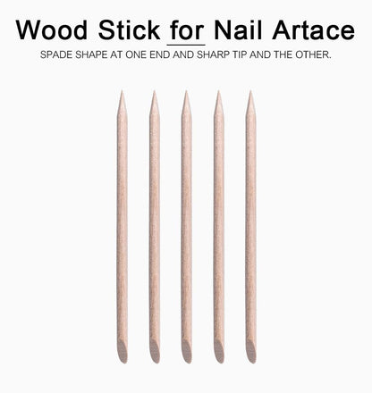 Professional nail art application using Kads wooden sticks