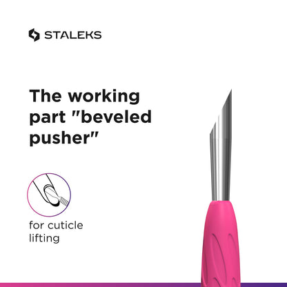 Side profile of Staleks Pro UNIQ 11 Type 2 pusher