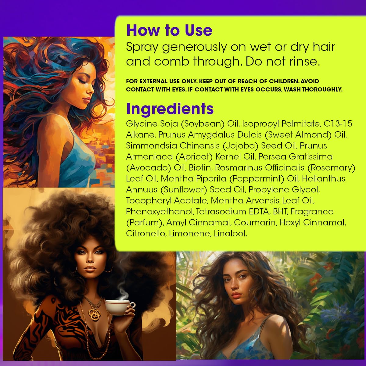 Side profile of Difeel Root Repair and Growth conditioning spray