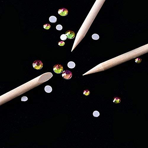 Pack of 300 orange wood cuticle sticks 4.5 inch