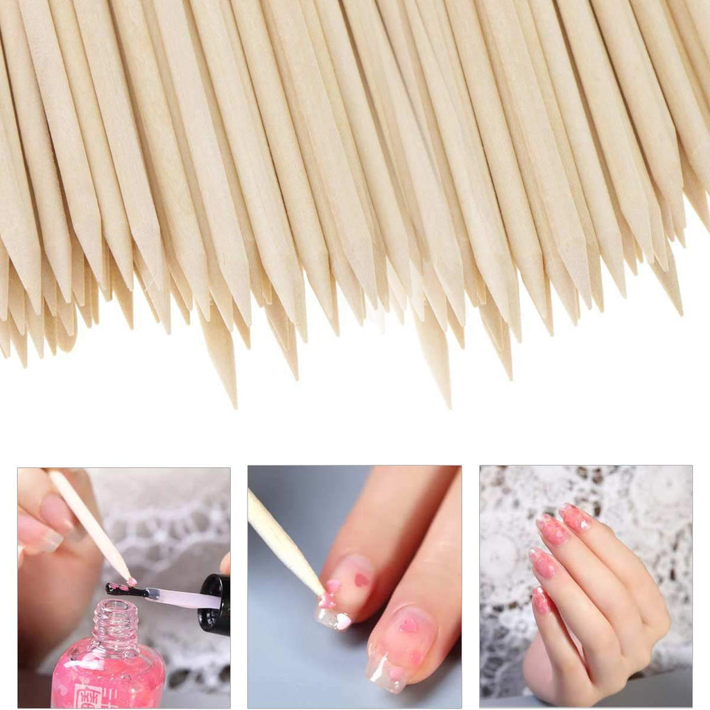 Professional set of Btyms orange wood manicure sticks