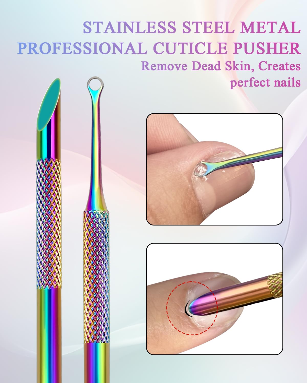 Manicure tool set with self-adhesive sanding pads