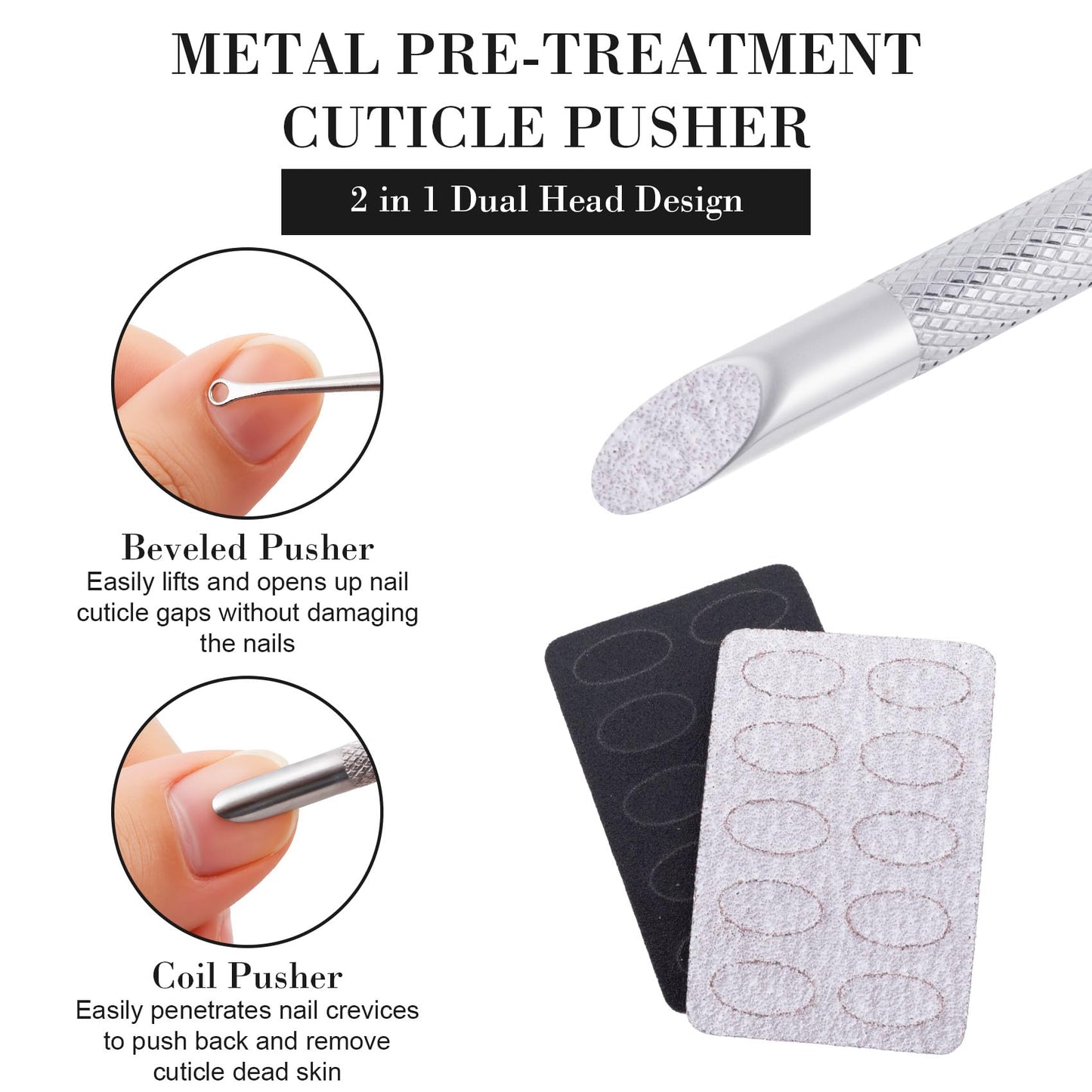 Handheld view of Smallcat manicure tool with textured grip