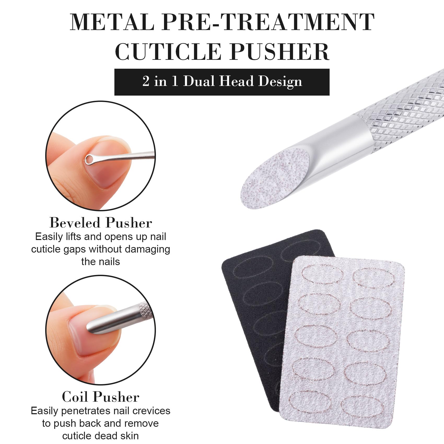 Handheld view of Smallcat manicure tool with textured grip
