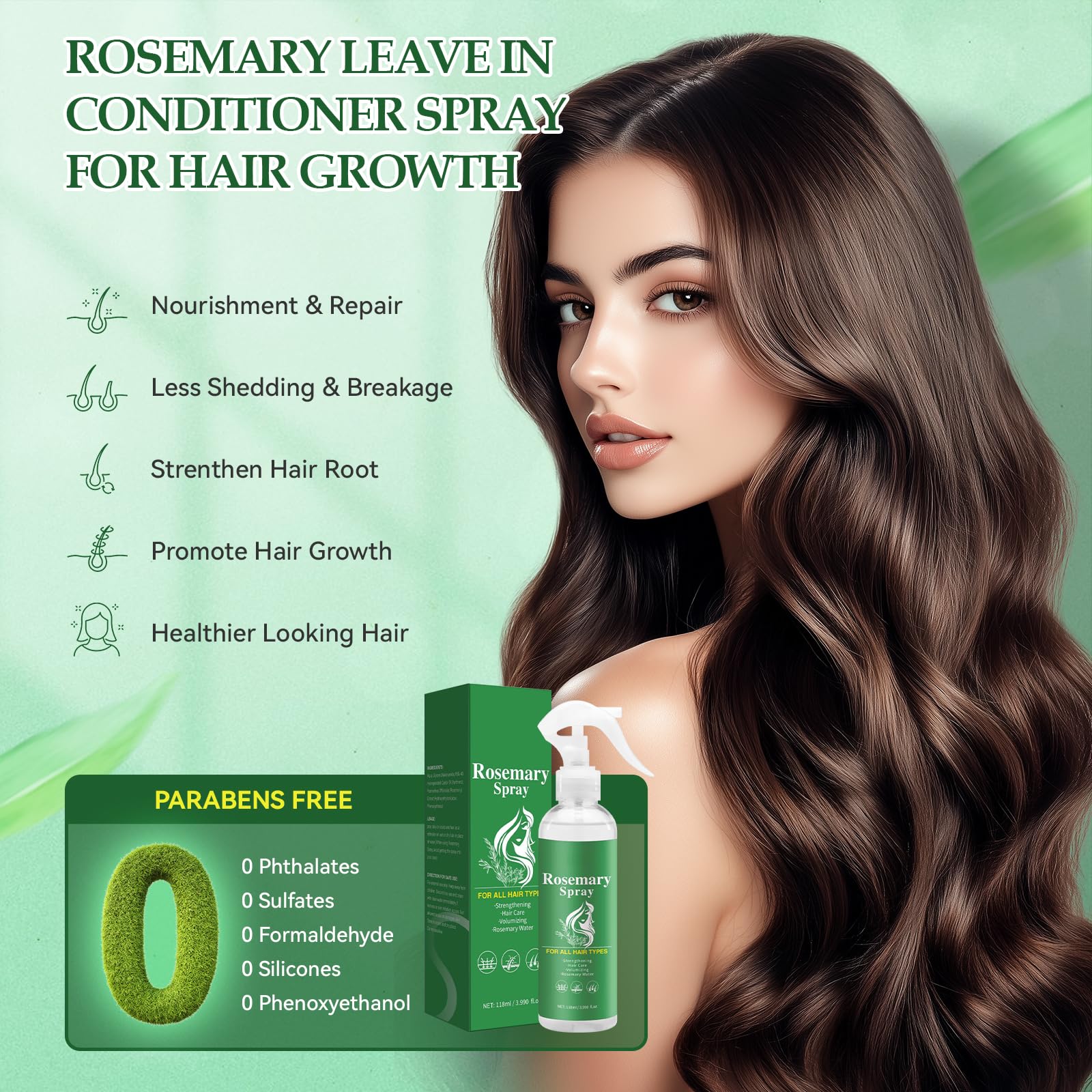 Makof Beauty Batana Oil spray with rosemary and peppermint ingredients