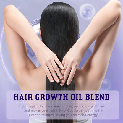 Side profile of Gupeouee hair growth oil bottle