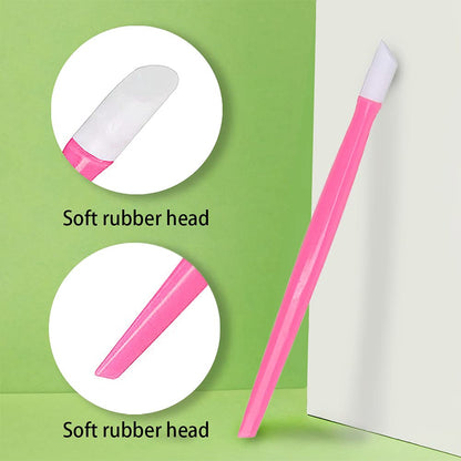 Soft 'N Style cuticle pusher showing the slanted rubber tip