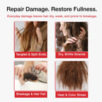 Hair Labs keratin and biotin hair treatment texture display