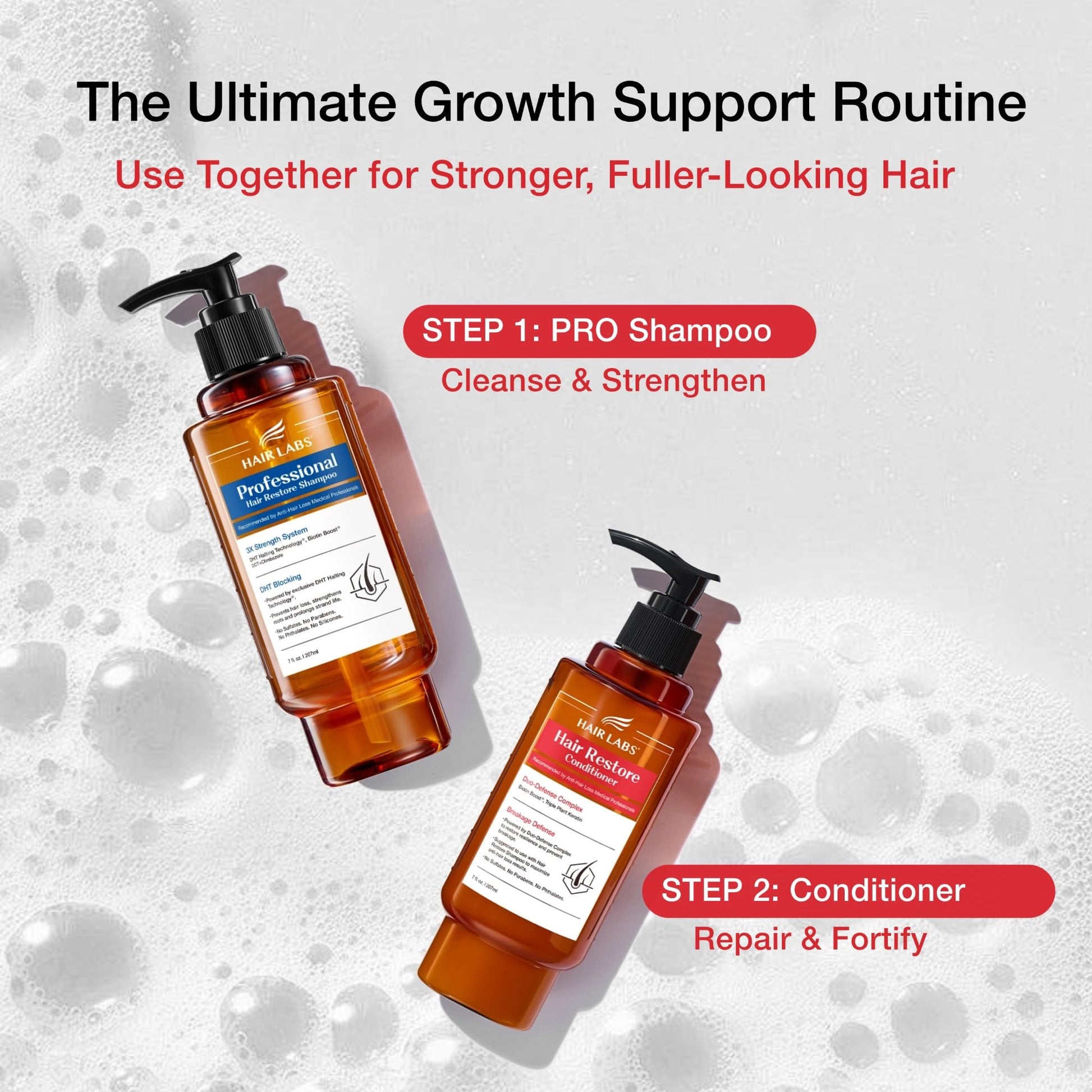 Authentic USA imported Hair Labs hair conditioner bottle