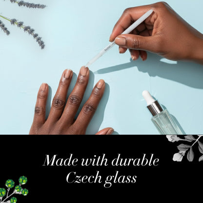 Butter London professional manicure glass tool in velvet pouch