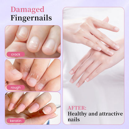 Twist mechanism on the dual function lavender oil dispensing pen for cuticle care.