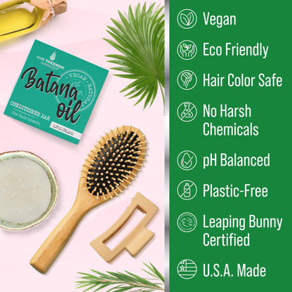 Vegan and plastic free Batana oil hair care bar