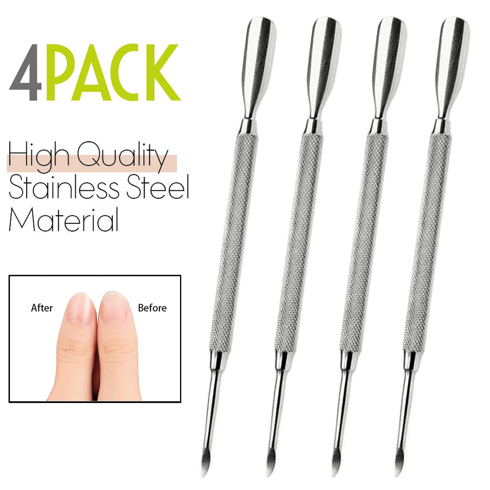 Hand holding Krisp Beauty stainless steel cuticle trimmer tool