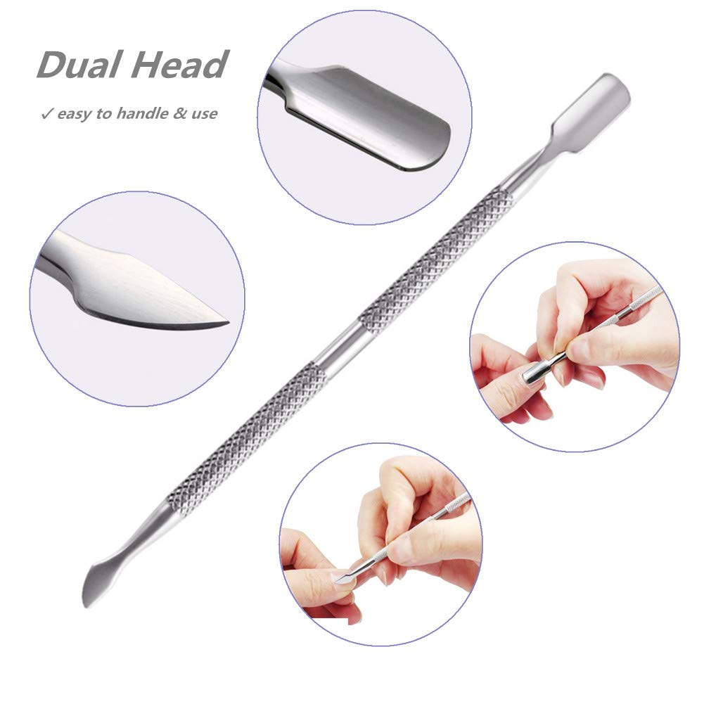 Fulinjoy cuticle trimmer tool in hand for manicure