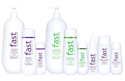 Authentic Nisim F.A.S.T. hair care product packaging