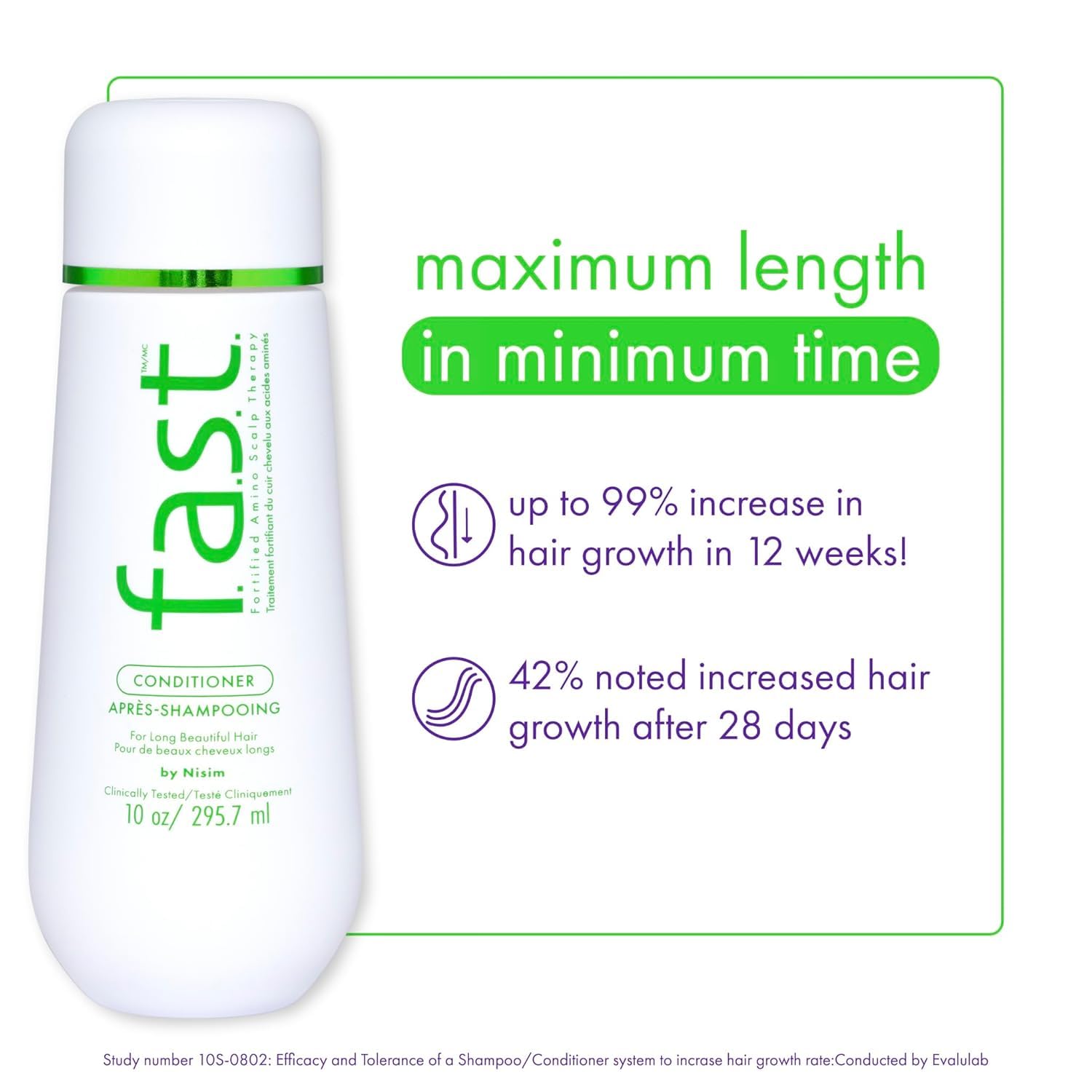 Nisim conditioner bottle held in hand for scale