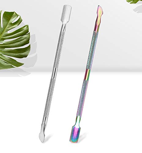 Professional nail care cuticle pusher and scraper tools