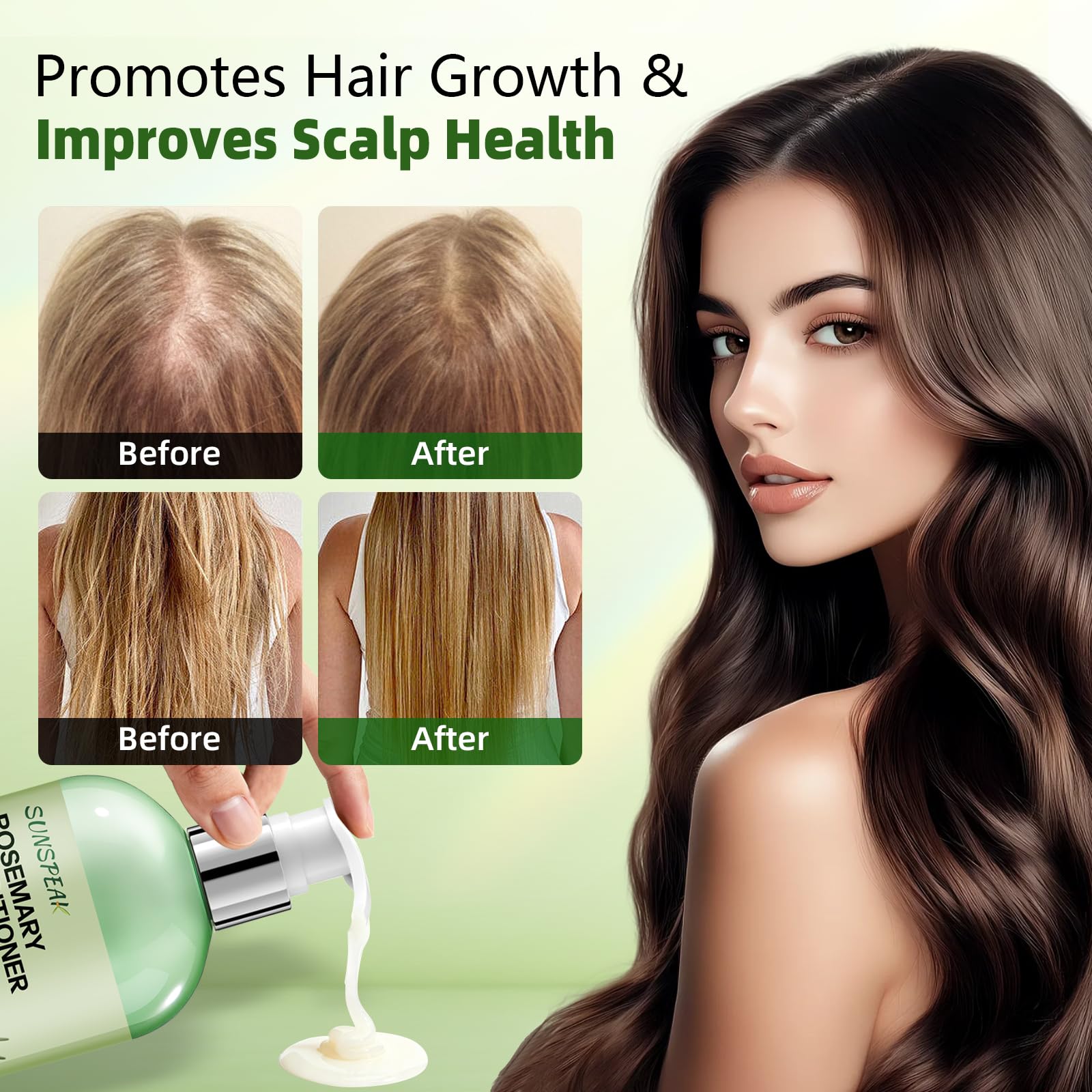 Sunspeak Rosemary Thickening Conditioner bottle label