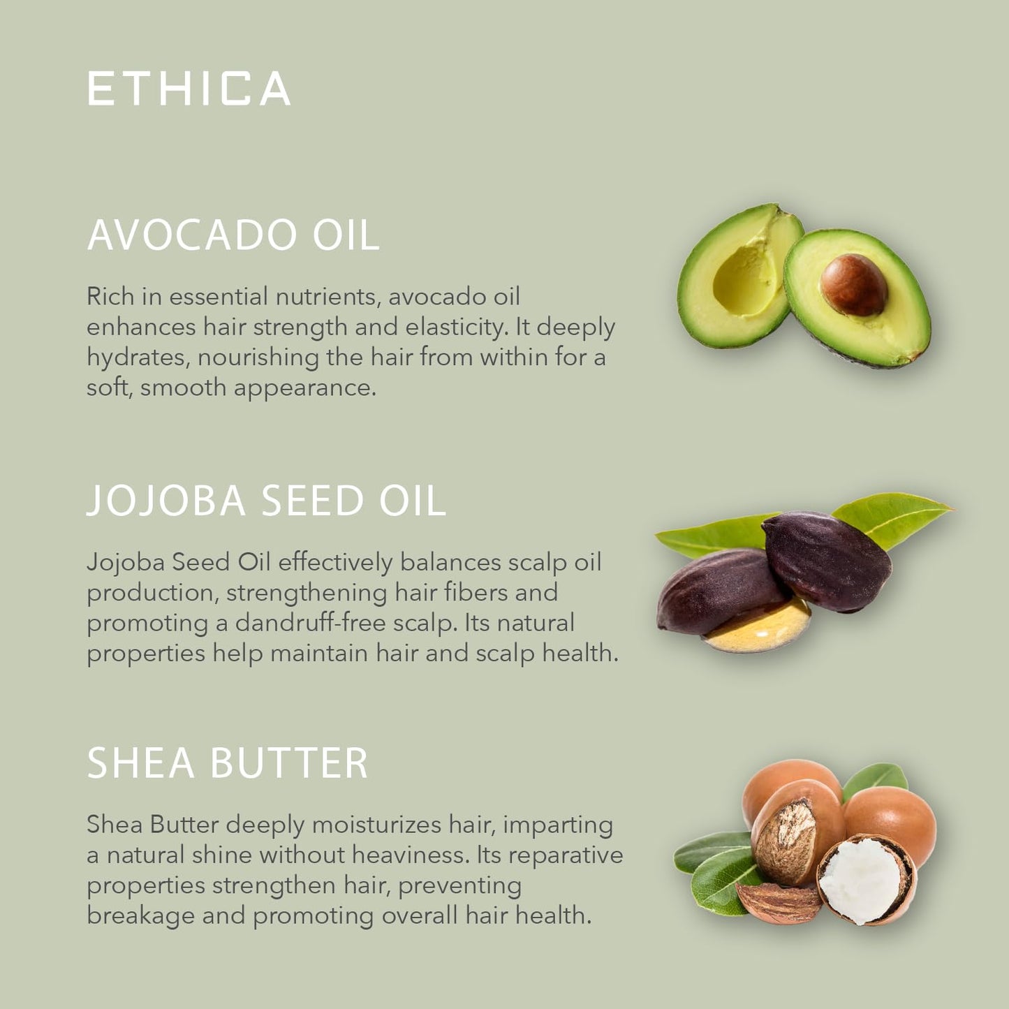 Close up of Ethica Beauty hair conditioner label and branding