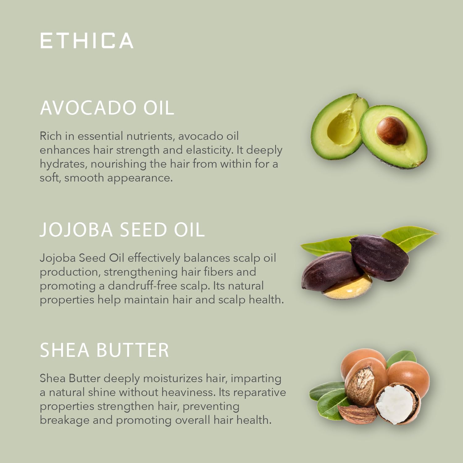 Close up of Ethica Beauty hair conditioner label and branding