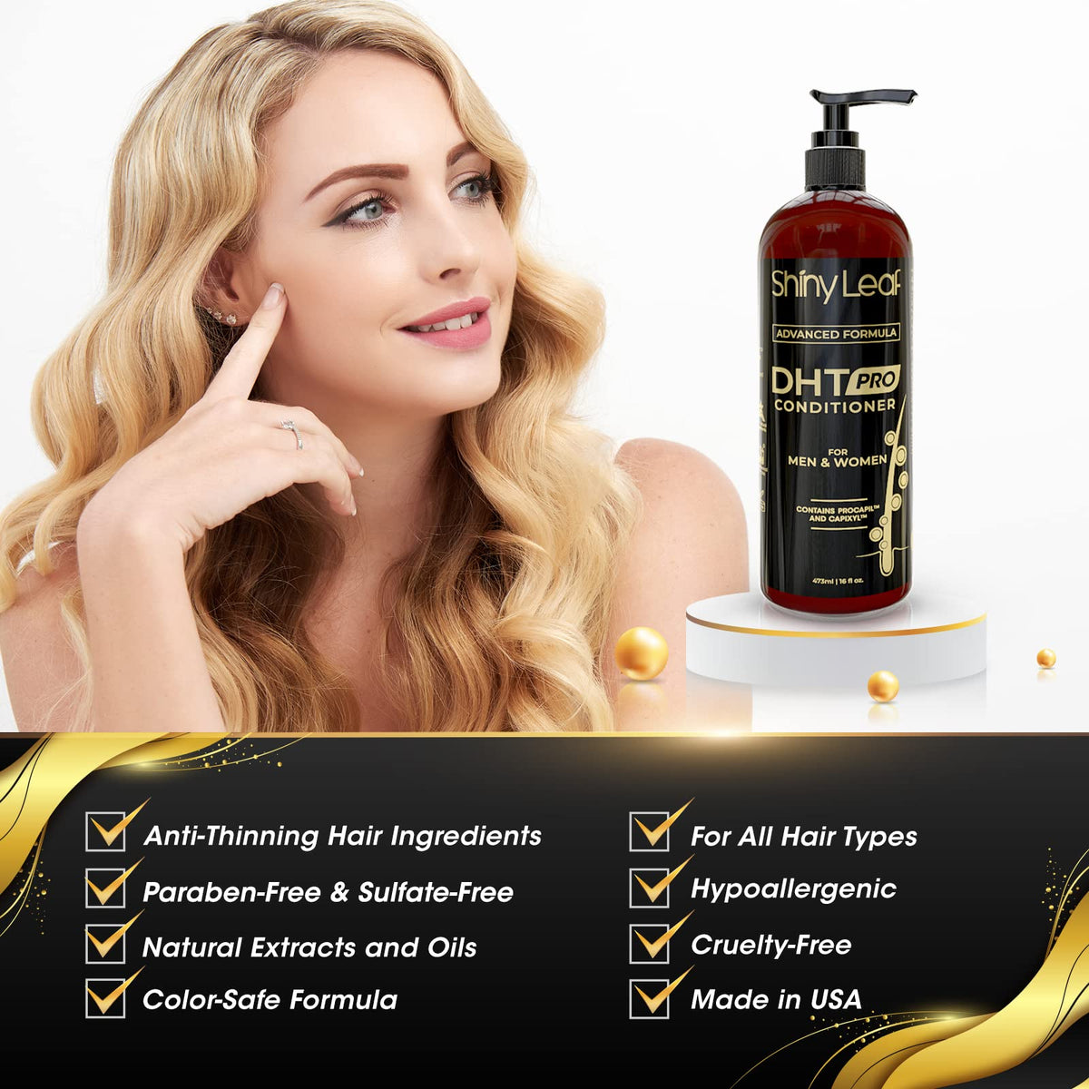 Shiny Leaf anti-thinning hair conditioner texture and consistency