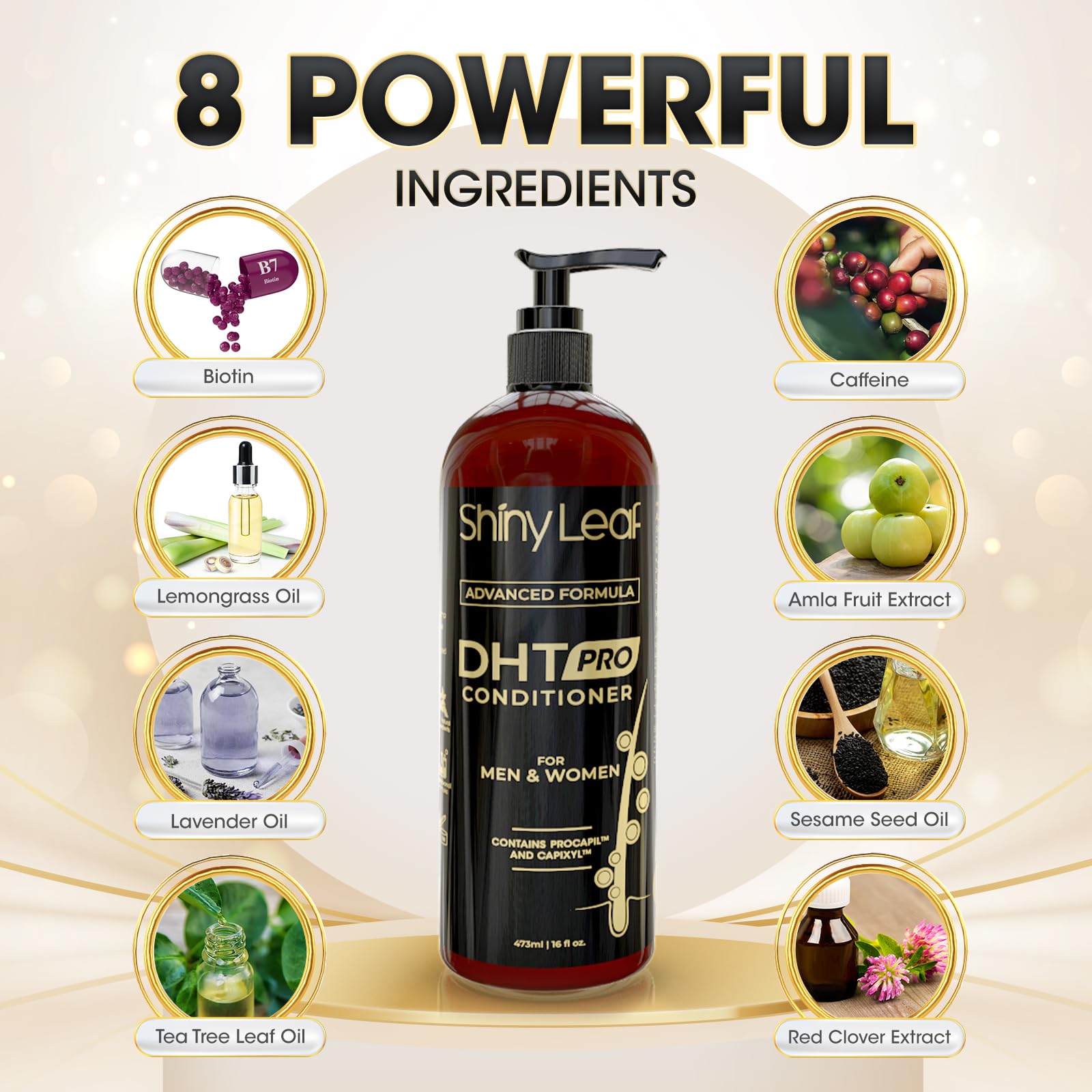 Shiny Leaf conditioner application on hair
