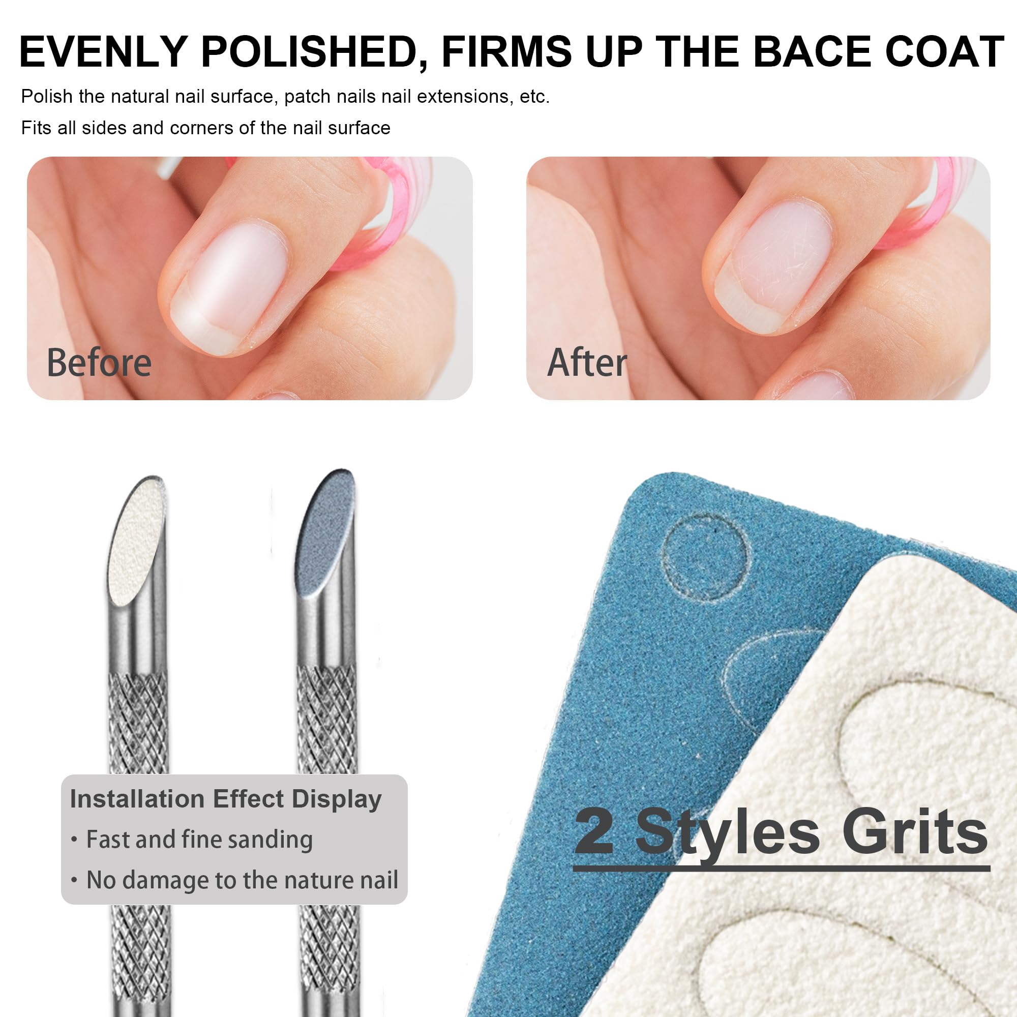 Professional nail care kit for manicure and pedicure