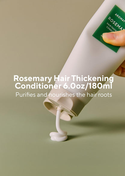 Back view of Aromatica Rosemary Conditioner bottle with label