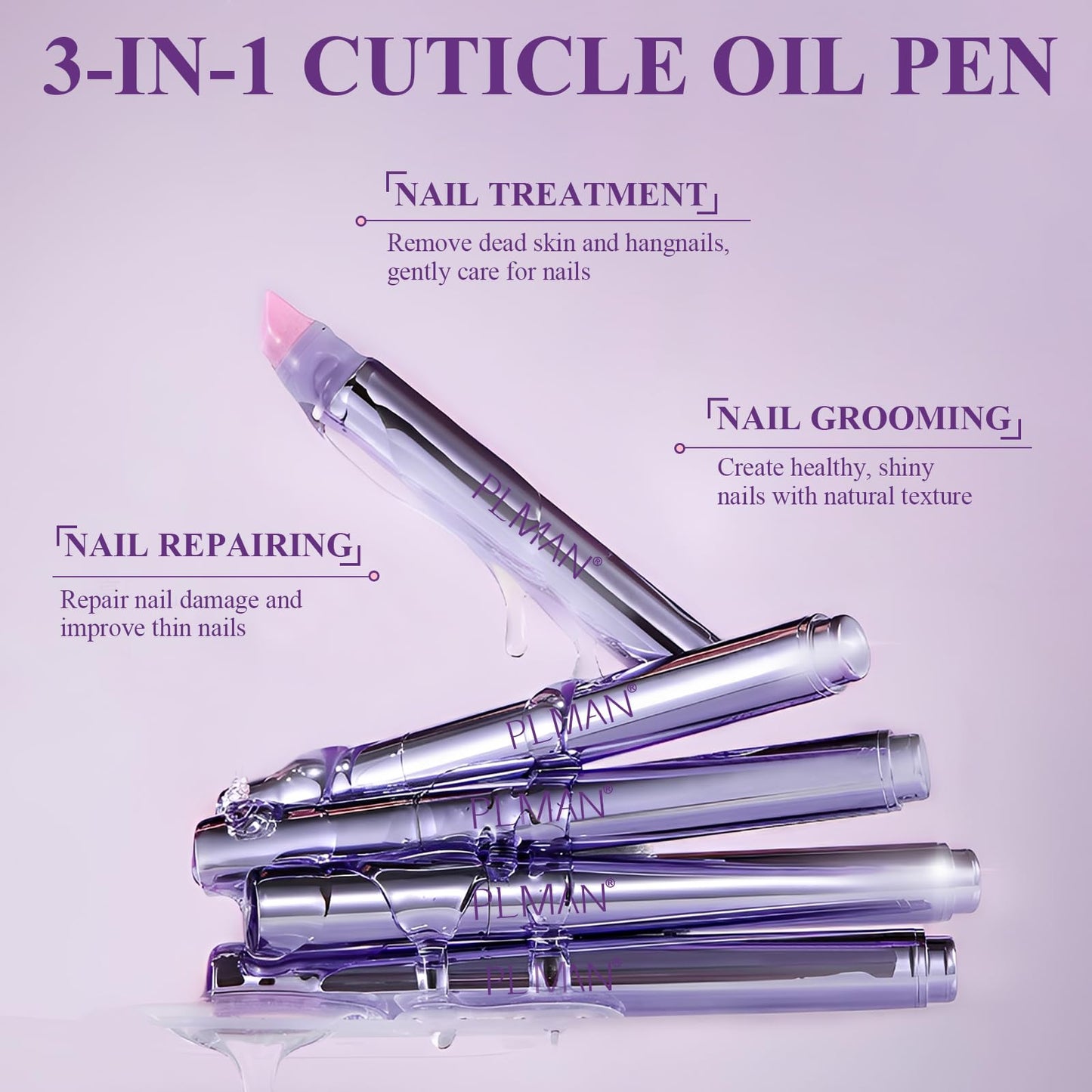Close up of Plman ceramic tip cuticle pusher