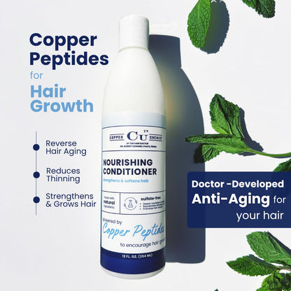 Hair Health Institute copper peptide hair thickening conditioner packaging