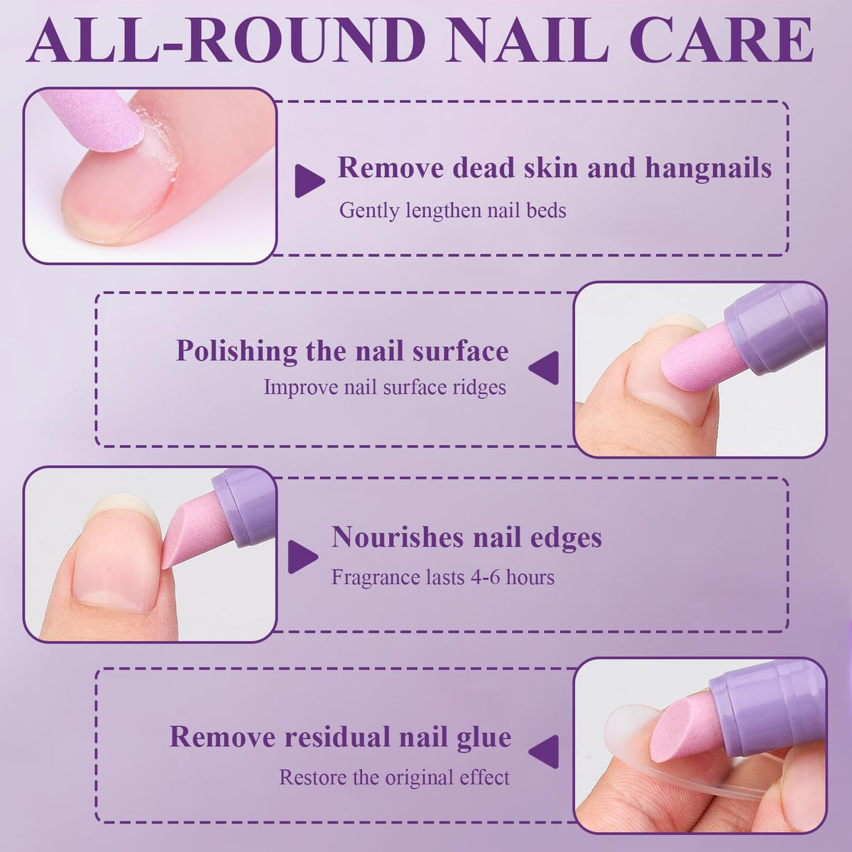 Using Plman ceramic tip to groom hangnails