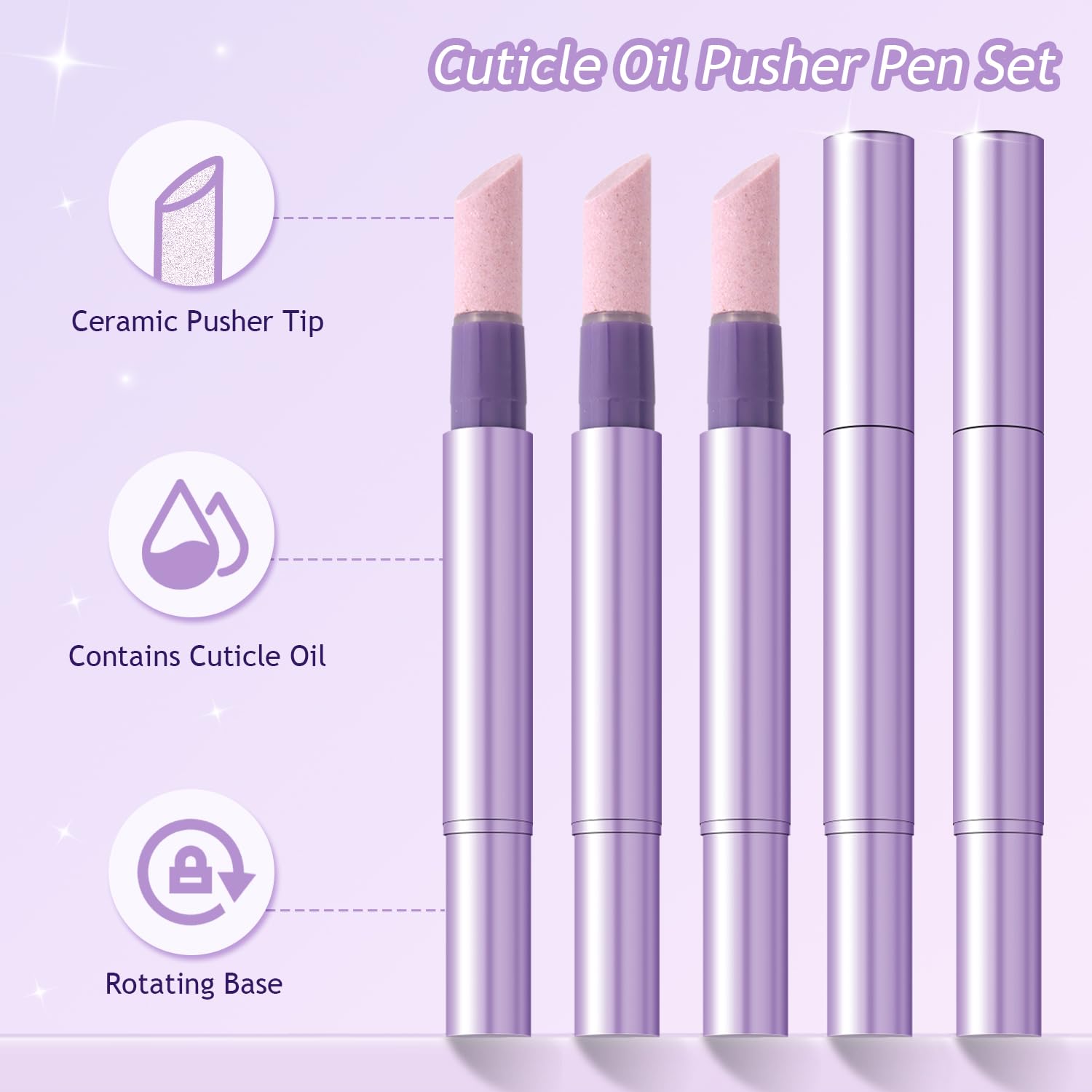 Close up of 2-in-1 ceramic cuticle pusher tip