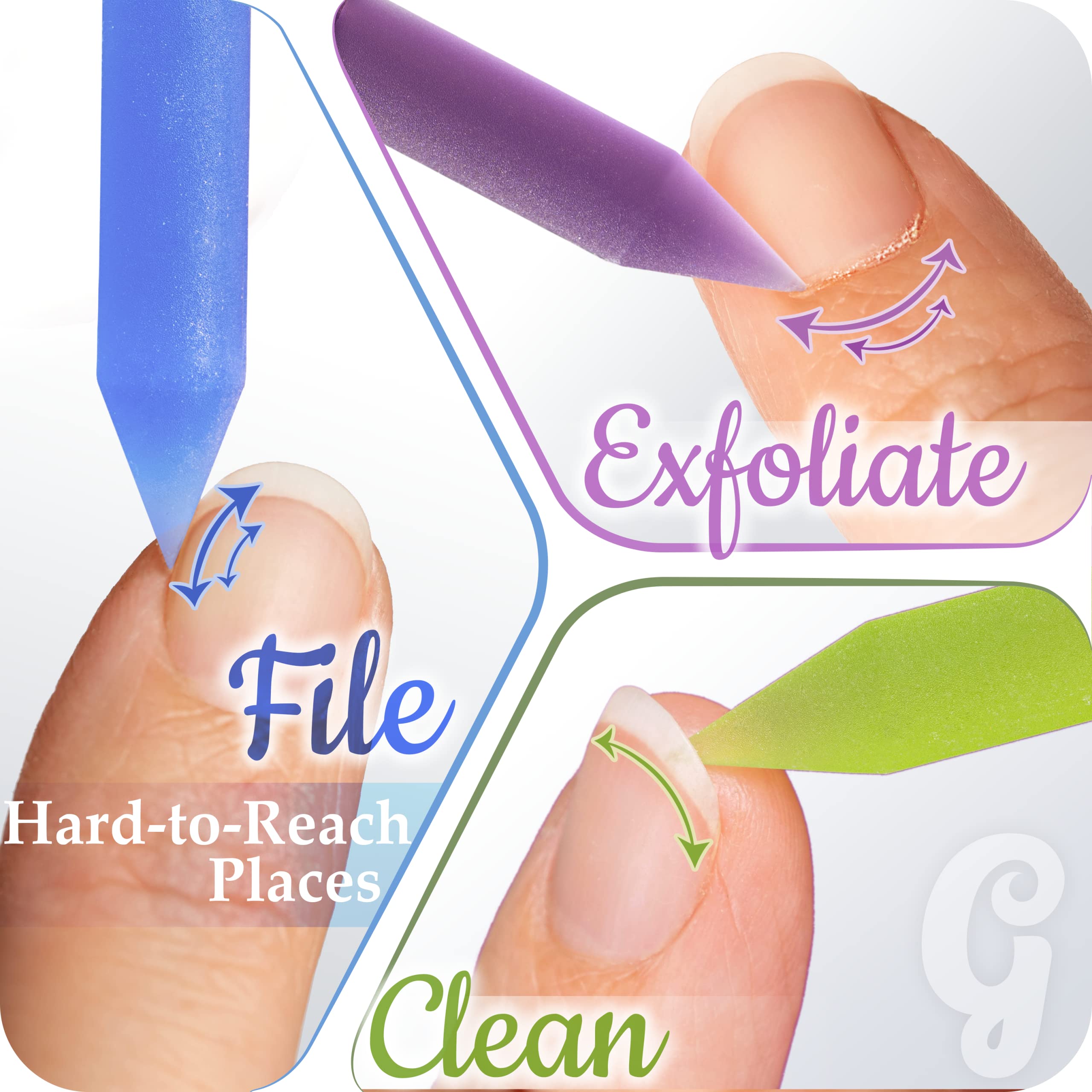 Gladzy cuticle pusher beveled end for precision nail grooming