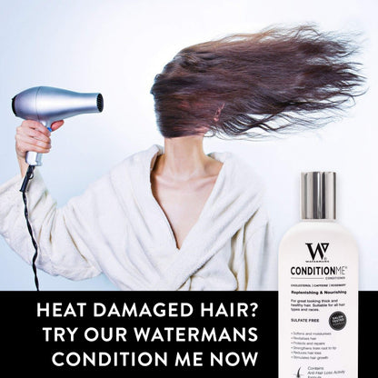 Watermans unisex hair density boosting conditioner bottle angle shot