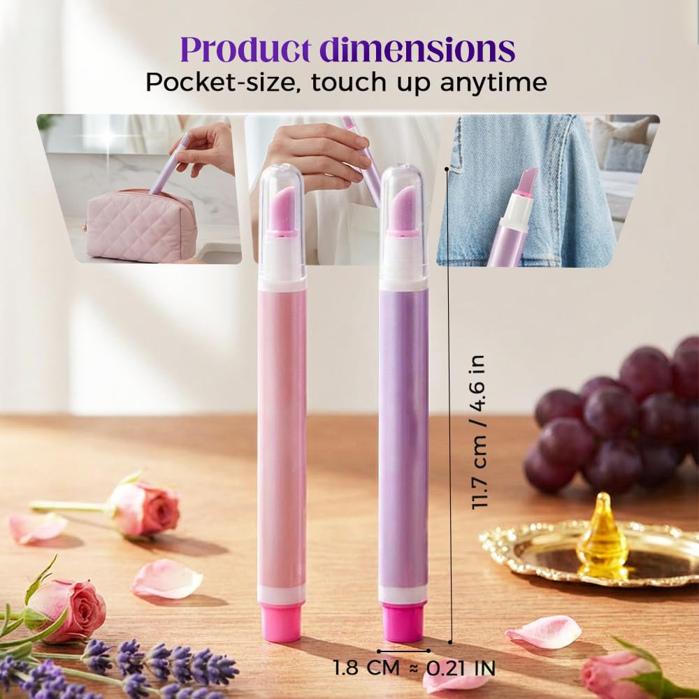 Manicure oil brush tip applying vitamin E and jojoba oil blend to the nail bed.