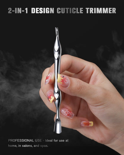 FERYES 2-in-1 cuticle tool for pedicures and manicures