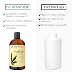 Dr. Hempster hair treatment bottle texture and color showcase