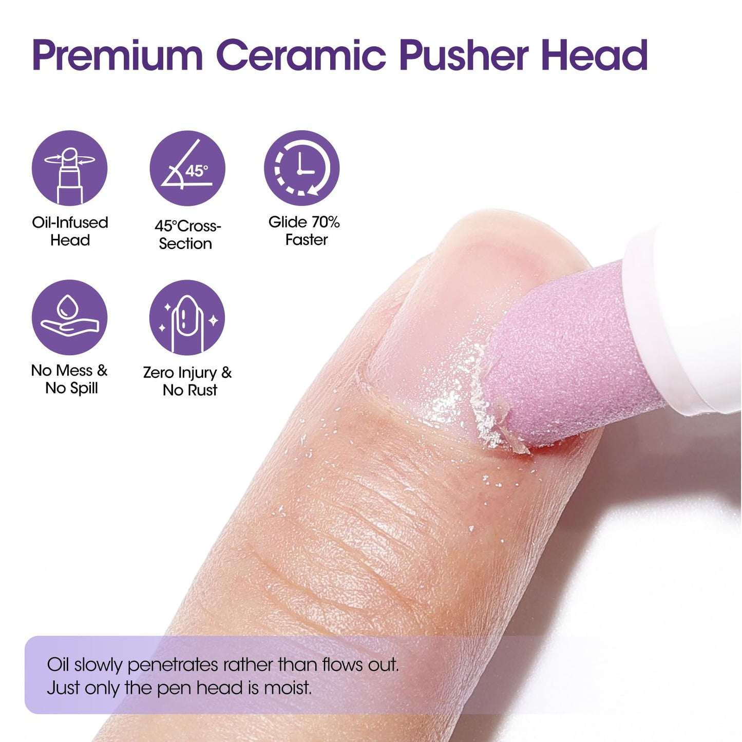 Side view of the portable Gellen 4-in-1 manicure pen for travel-friendly nail care