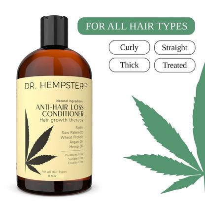 Authentic USA imported Dr. Hempster hair care bottle.