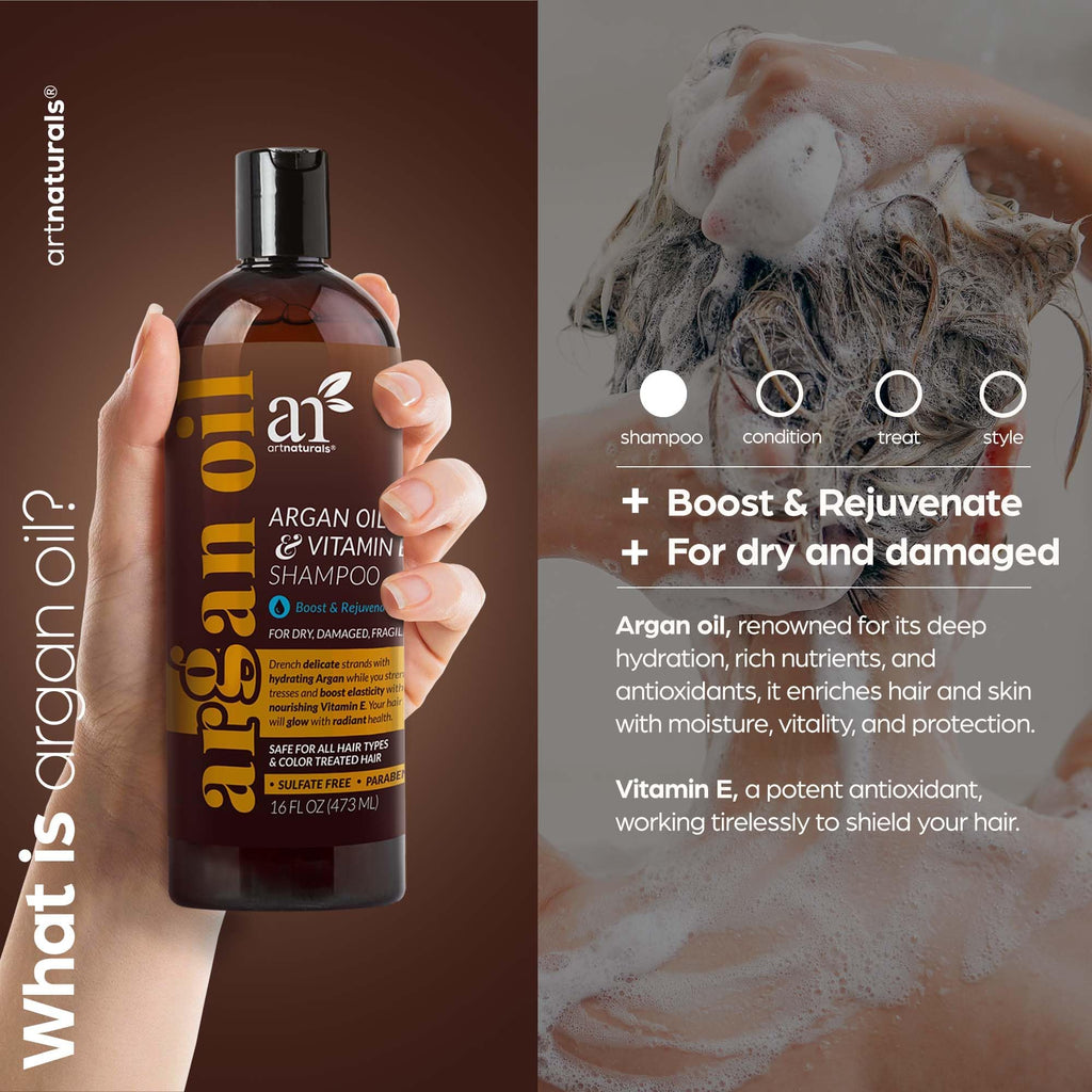 Artnaturals Argan Hair Growth Shampoo back label ingredients