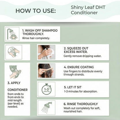 Shiny Leaf conditioner bottle showing rosemary oil ingredients