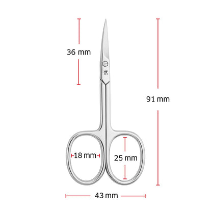 Authentic Zwilling hypoallergenic skin scissors showcasing premium German design heritage.
