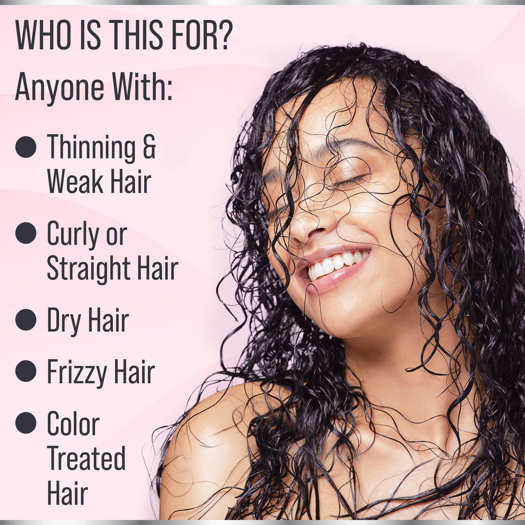 Hair Thickness Maximizer eco friendly hair care bar in hand