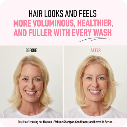 Boldify Thicken Volume Conditioner bottle standing upright alongside natural botanicals