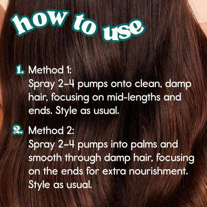 Back view of Nature Spell rosemary conditioner showing ingredients