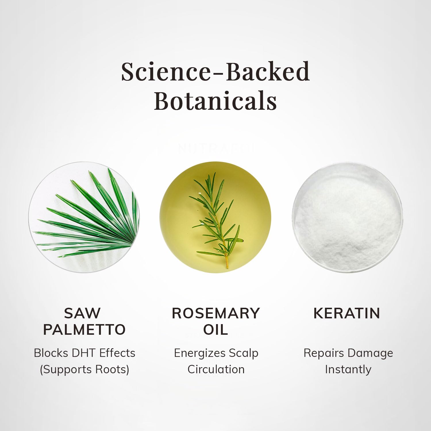 Back of RootStim Rosemary Conditioner bottle showing ingredients