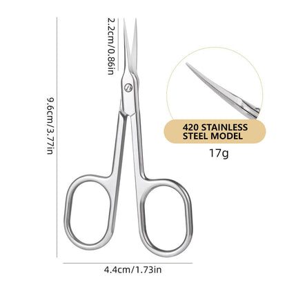 Authentic USA imported grooming kit essential featuring the complete stainless steel scissor design.