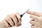 Seki Edge premium rust resistant manicure scissors showing the durable stainless steel construction.