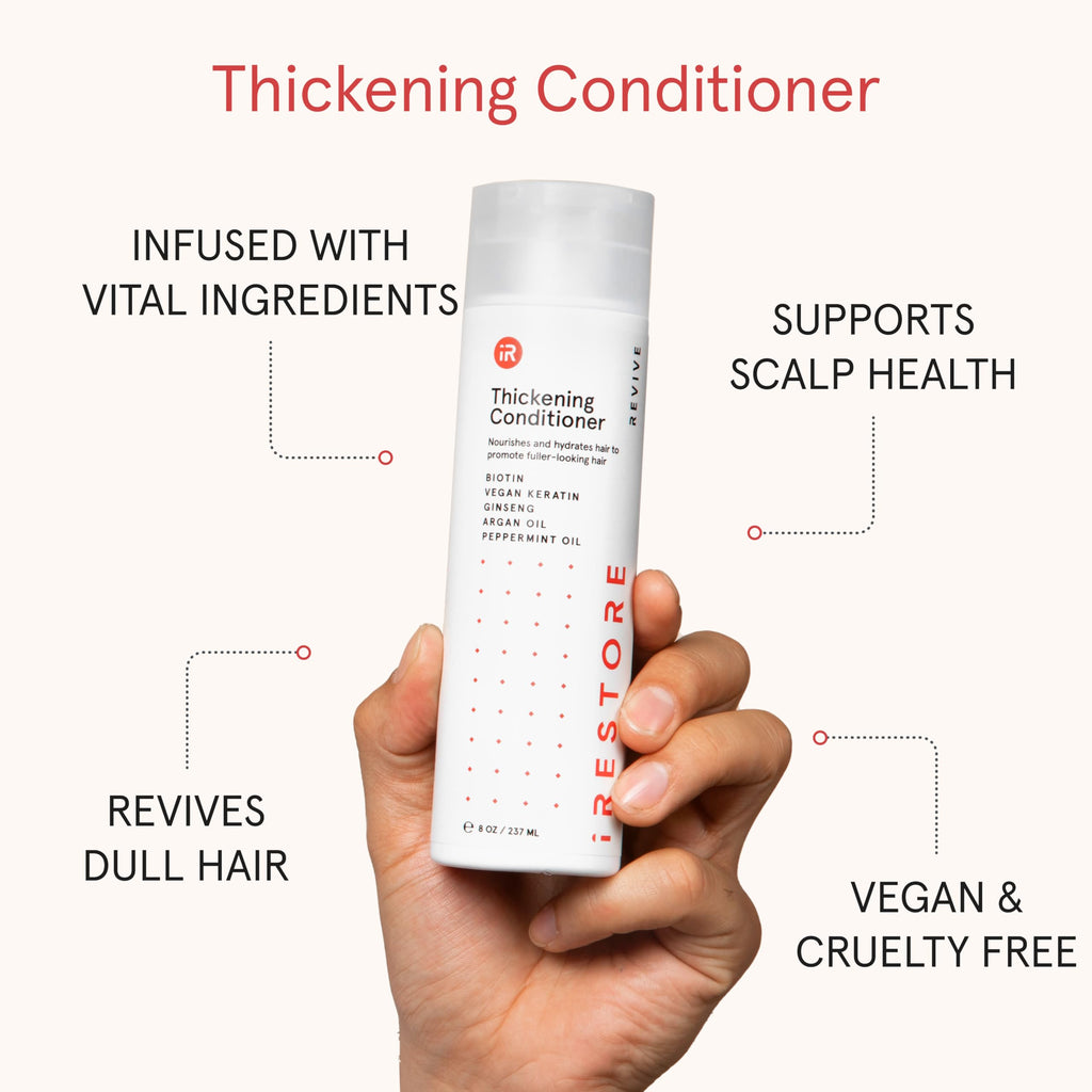 iRestore Biotin Hair Conditioner pump dispenser design